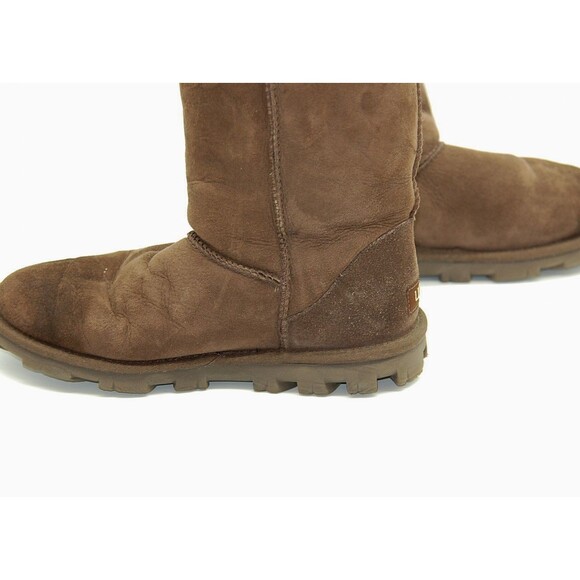 Auth UGG essential short 5835 Chocolate Mouton - Women's Boots - Picture 4 of 12
